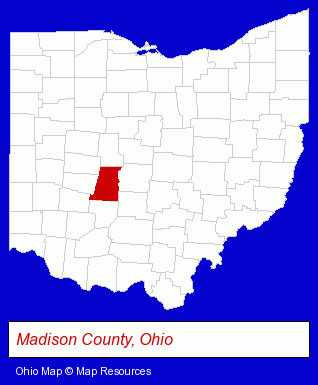 Ohio map, showing the general location of Mount Sterling Chiropractic Center - Donald R Maple DC