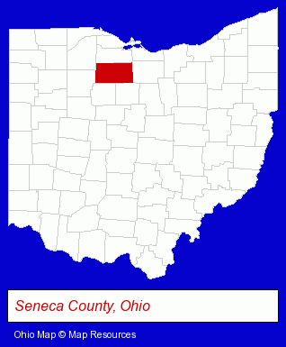 Ohio map, showing the general location of Sarka Conveyor & Automation Systems