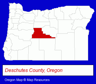 Oregon map, showing the general location of Starbucks Coffee