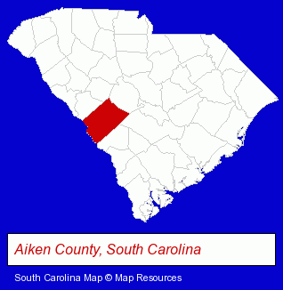 South Carolina map, showing the general location of Houndslake Realty