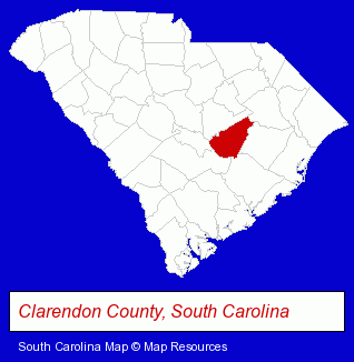 South Carolina map, showing the general location of Mr Kleanair Air Duct Service