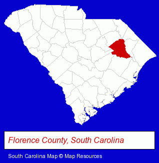 South Carolina map, showing the general location of Safe Harbor Access Systems LLC