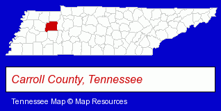 Tennessee map, showing the general location of G & C Supply CO Inc