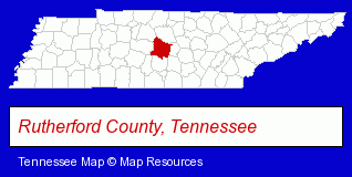 Tennessee map, showing the general location of Right Price Auto Sales