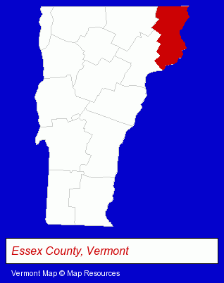 Vermont map, showing the general location of Dill & Keenan, Attys., P.C.