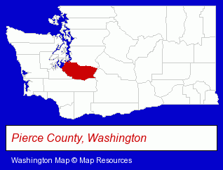 Washington map, showing the general location of Pediatric Dental Associates - Daniel H Cook DDS