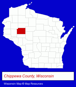 Wisconsin map, showing the general location of T C Teks Computers LLC