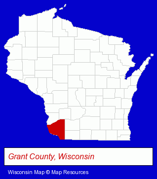 Wisconsin map, showing the general location of Vogt Family Chiropractic - Ben Vogt DC