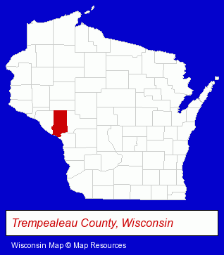 Wisconsin map, showing the general location of The Craft Barn