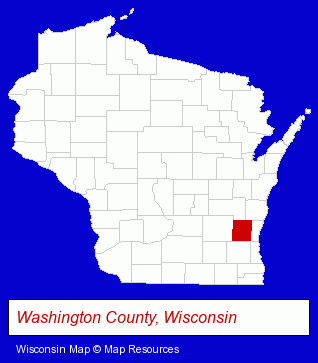 Wisconsin map, showing the general location of A-Alert Driving School